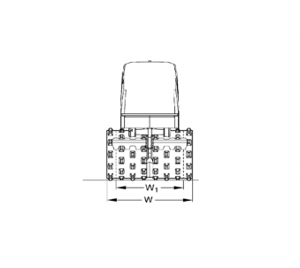 Blueprint top view Dynapac D.ONE