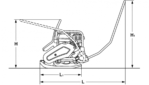 Blueprint side view Dynapac DFP6