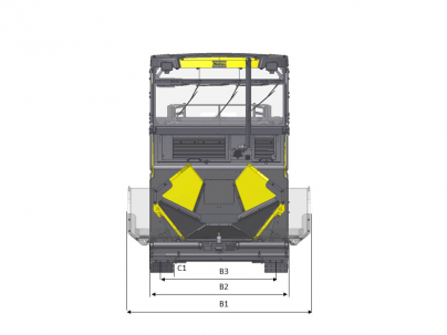 Vue de dessus Dynapac MF2500CL