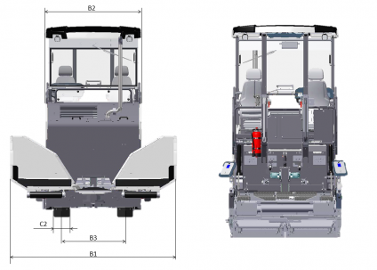 Blueprint top view Dynapac F1800C