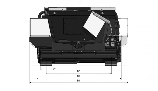 Blueprint top view Dynapac FC1600C