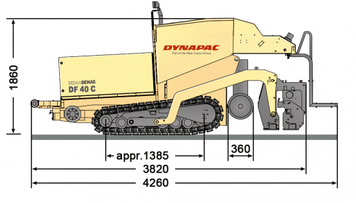 Blueprint side view DF40C