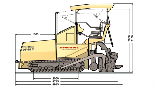 Blueprint side view DF65C