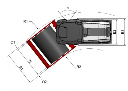 Blueprint top view Dynapac CA150D (BR)