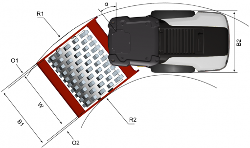 Blueprint top view Dynapac CA4600PD