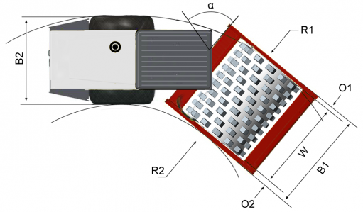 Blueprint top view Dynapac CA702PD