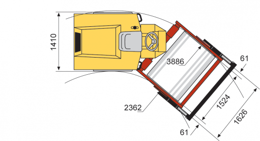 Blueprint top view CA141D