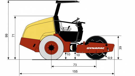 Blueprint side view CA144D