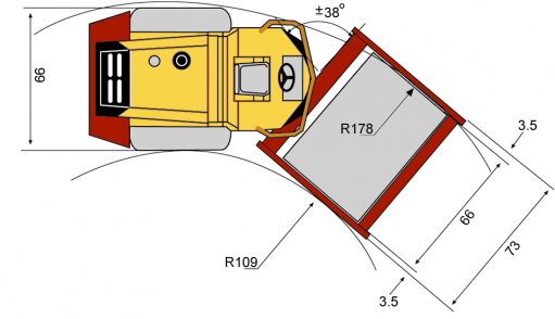 Dimensões - vista superior CA150PD