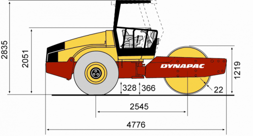 Blueprint side view CA152D