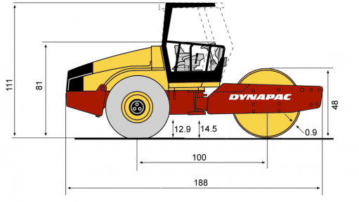 Blueprint side view CA152D