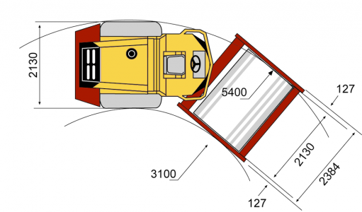Dimensões - vista superior CA250PD