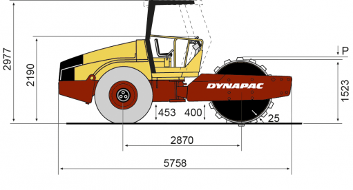 Blueprint Seitenansicht CA260PD-II