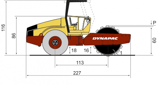 Blueprint side view CA260PD-II