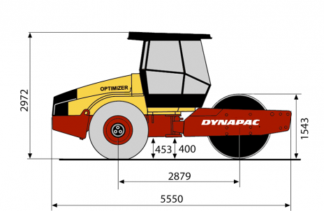 Blueprint Seitenansicht CA302DCO
