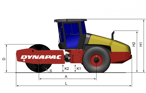 Blueprint side view CA3500D