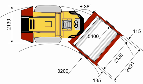 Dimensões - vista superior CA602DCO