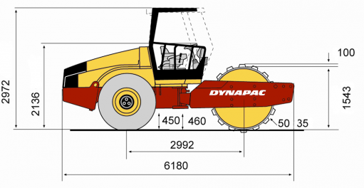 Blueprint side view CA612PD
