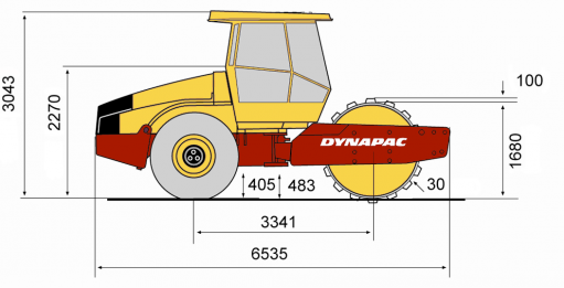 Blueprint side view CA702