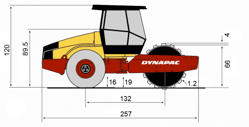 Blueprint side view CA702PD