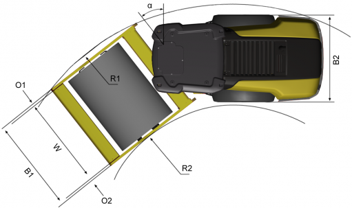 Blueprint top view Dynapac CA3500D