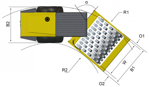 Blueprint top view Dynapac CA702PD