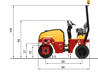 Blueprint Seitenansicht CC1200C