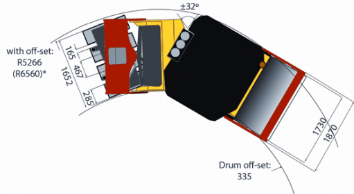 Blueprint top view CC334CHF