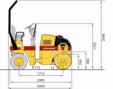 Blueprint Seitenansicht CC122C