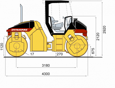 Blueprint side view CC232HF