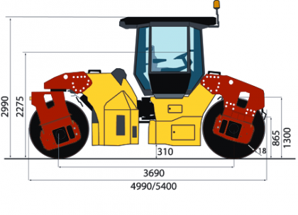 Dimensões - vista lateral CC624HF