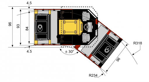 Blueprint top view CC722