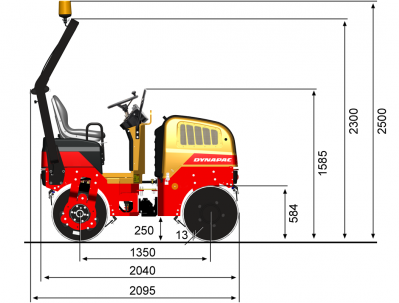 Blueprint side view CC900S