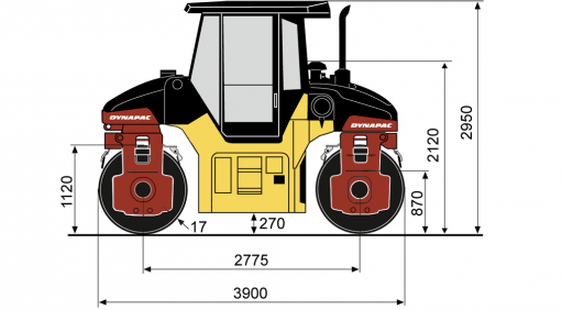 Blueprint side view CG233HF
