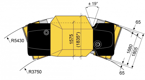 Blueprint top view CG333HF