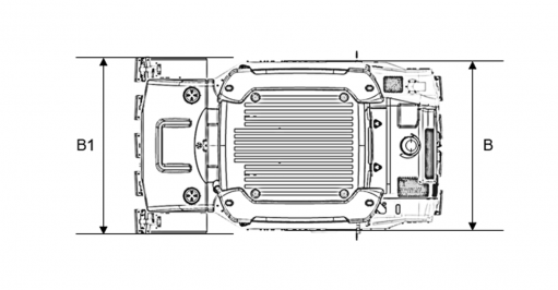 Blueprint top view Dynapac CP1200W