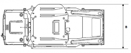 Blueprint top view Dynapac CP2100