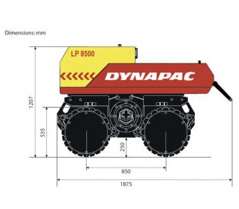 Plan - widok z boku LP8500