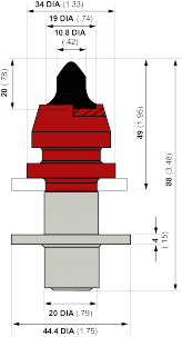 Blueprint Seitenansicht Dynapac AA2022