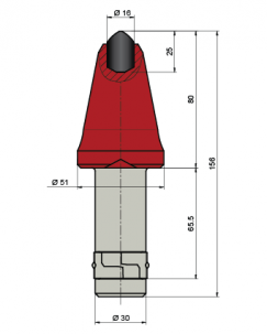 Blueprint Seitenansicht Dynapac DC30016