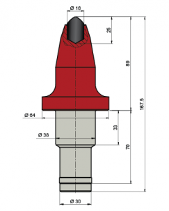 Blueprint Seitenansicht Dynapac DC30816