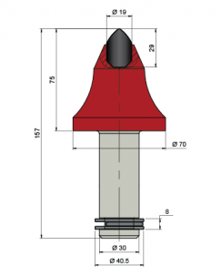 Blueprint Seitenansicht Dynapac DD3019
