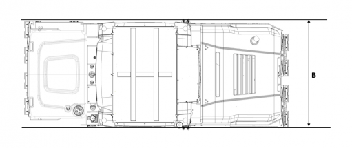 Blueprint top view Dynapac CP28