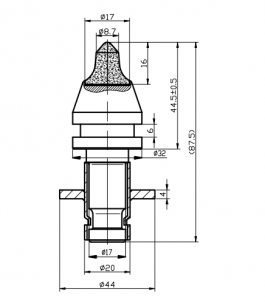 Blueprint side view Dynapac AA519