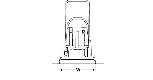 Blueprint top view Dynapac DFP12D