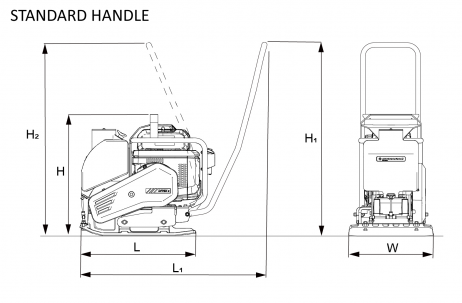 Blueprint top view Dynapac DFP9X