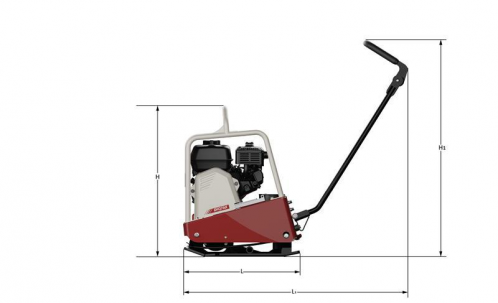 Blueprint side view Dynapac DFQ7AX