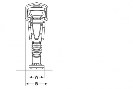 Blueprint top view Dynapac DR6X e