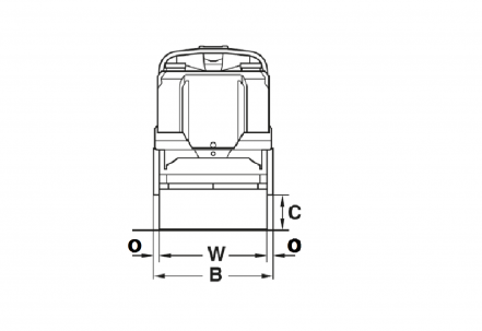 Blueprint top view Dynapac DTR75