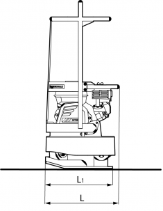 Blueprint side view Dynapac D.ROUND